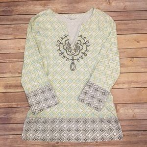🎈Athleta Embroidered Tunic, Size Medium